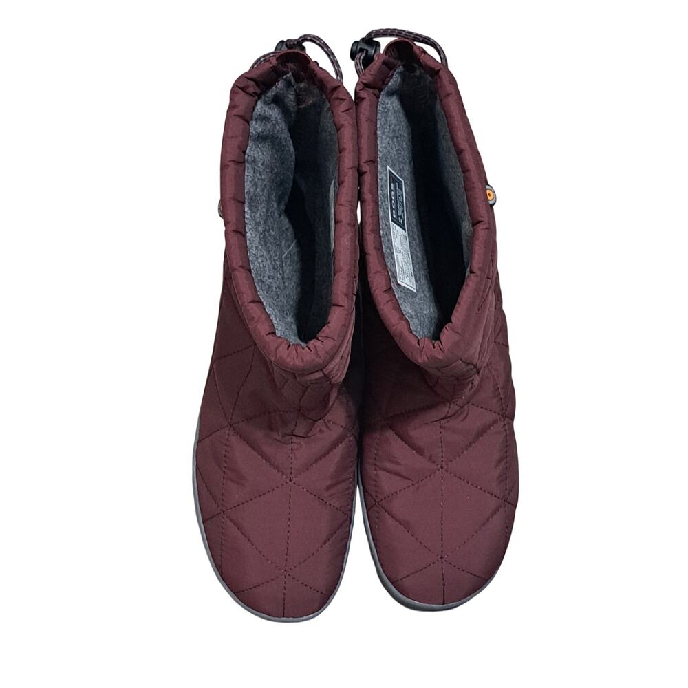 Bogs Rebound Womens Snowday Mid Snow Fleece Lining Waterproof Boots S 8 Burgundy - Picture 16 of 16